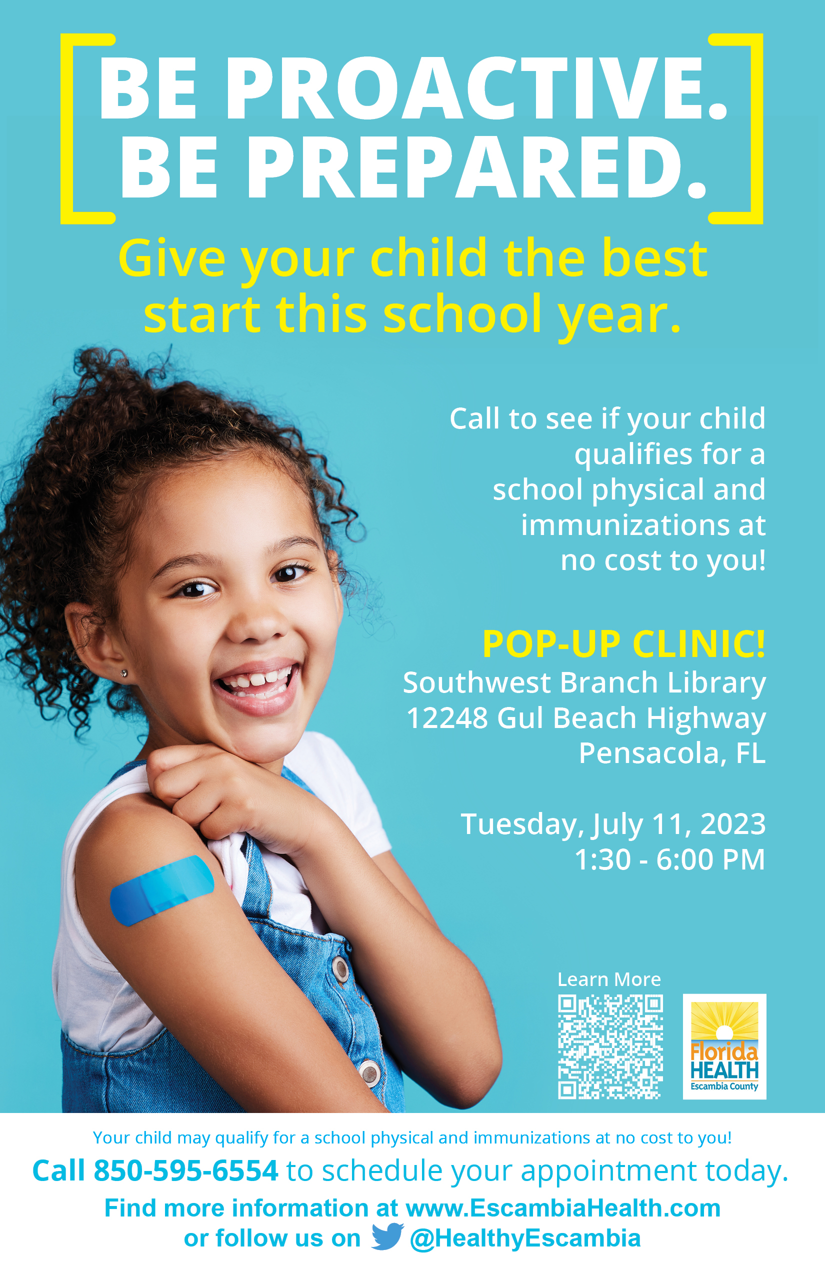 Back to School Pop-Up Clinic | Florida Department of Health in Escambia