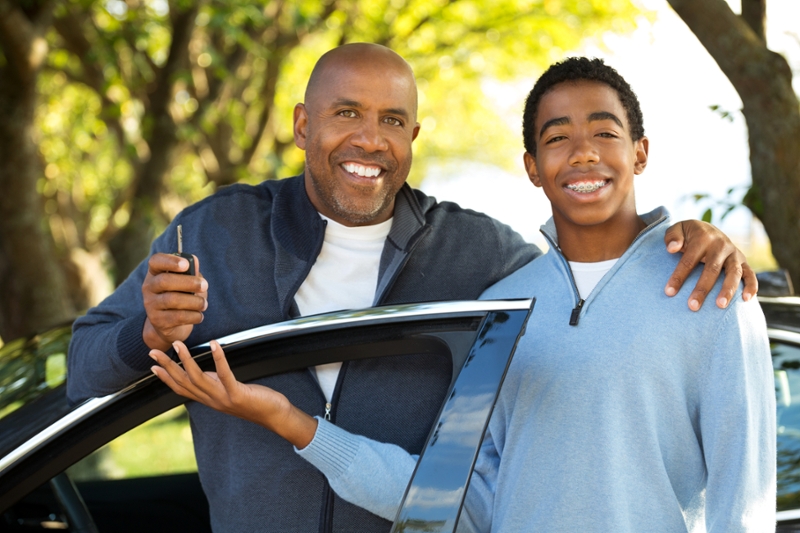 Teen getting car keys