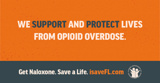 We support and protect lives from opioid overdose. Get naloxone. Save a life. isavefl.com