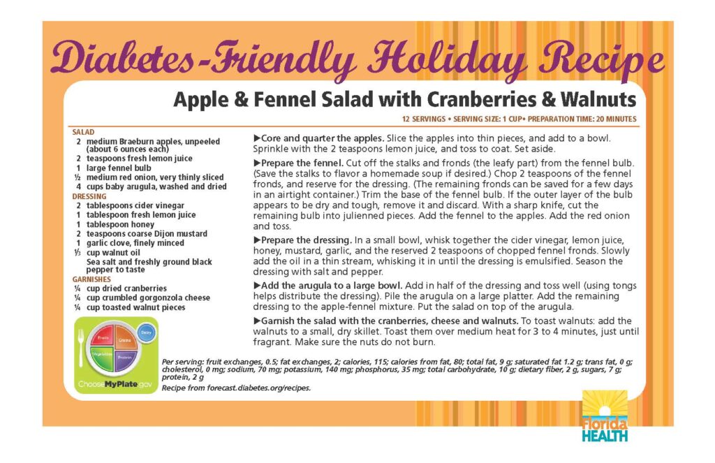 Recipe for apple and fennel salad